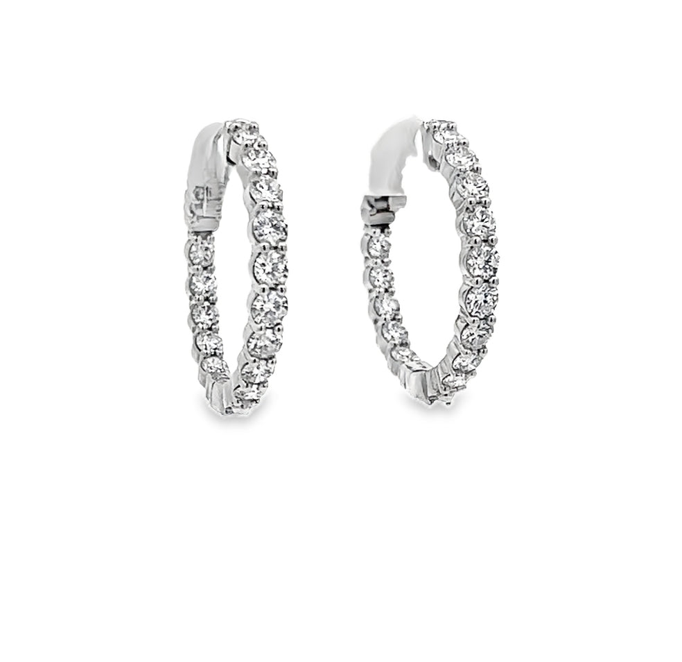 Diamond Hoop Earrings 2.00ct