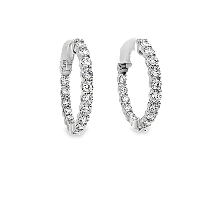 Diamond Hoop Earrings 2.00ct