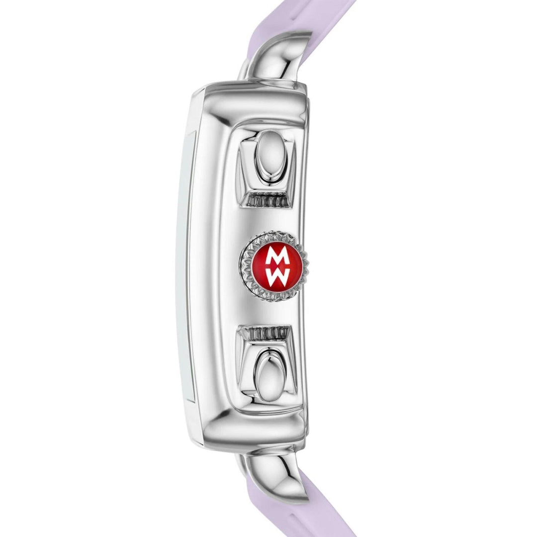 Michele Deco Sport Watch Gift Set 36MM - Lavender Silicone