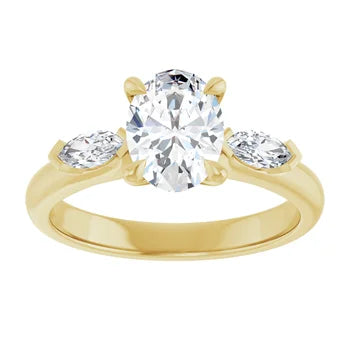The Victoria - Oval Engagement Ring