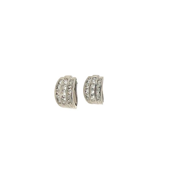Diamond Huggie Earrings