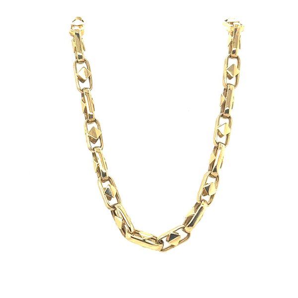 14K Yellow Gold 26" Fancy Link Chain