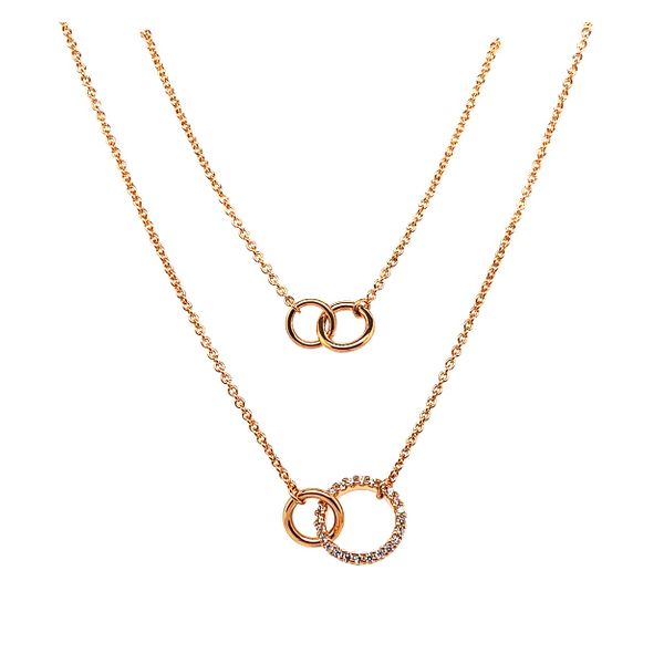 Bronze Necklace with Crystals