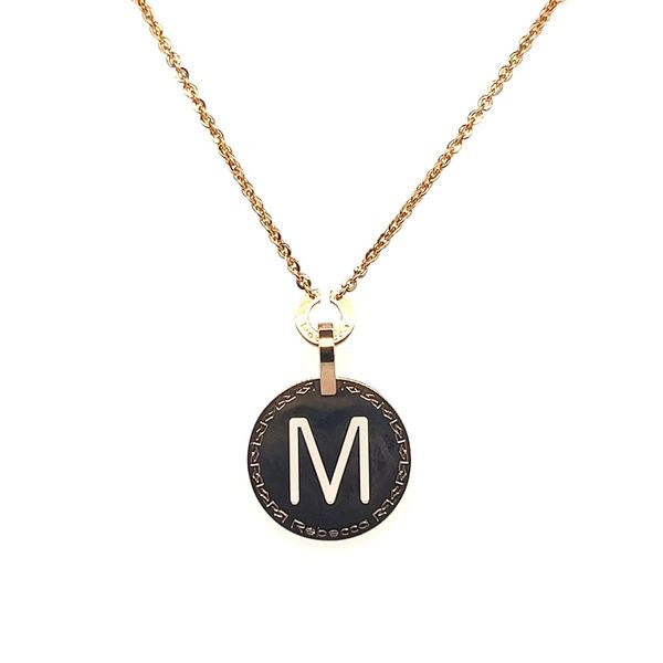 Bronze Necklace w/ 'M' Initial
