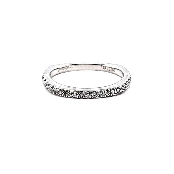 14K White Gold .23 Diamond Wedding Band