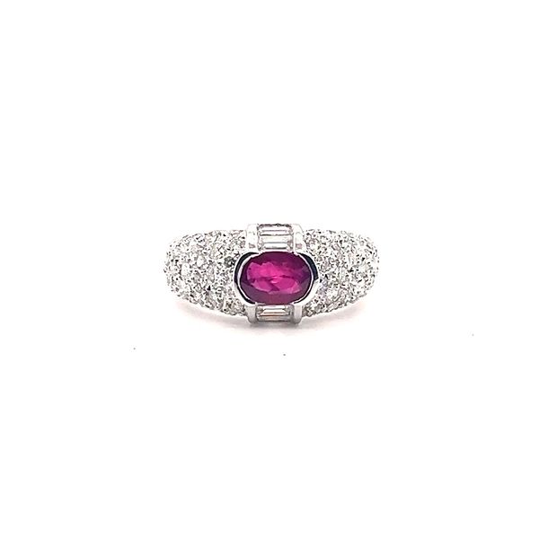 Ruby with Diamonds Ring