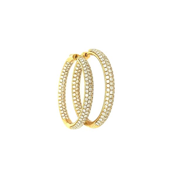 Diamond Hoop Earrings