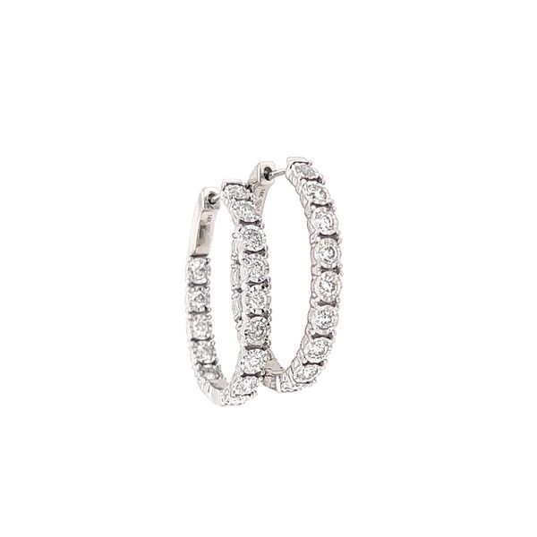 Diamond Hoop Earrings