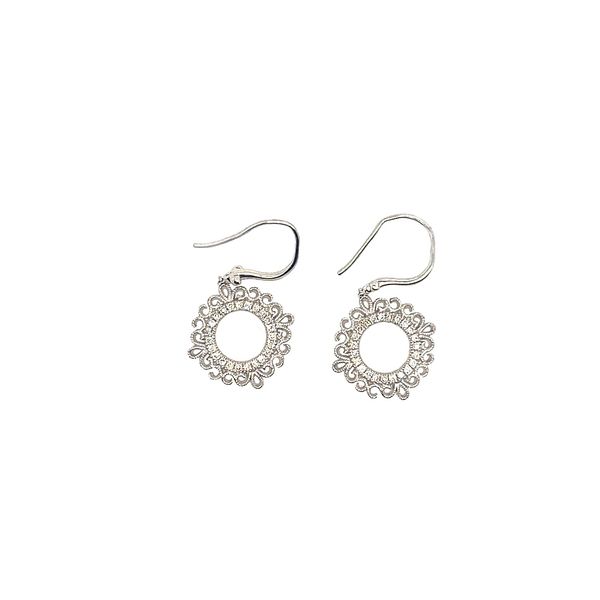 White Gold .28ct Diamond Dangle Earrings