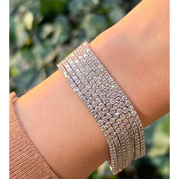Tennis Bracelet 7 Row 30.09ct