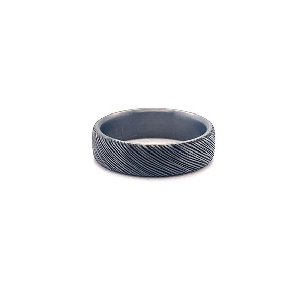 Tantalum Cross Bark Ring