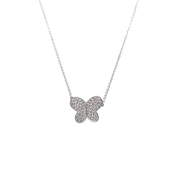 Diamond Butterfly Necklace