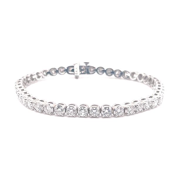 14K WG 7.03ctw Diamond Tennis Bracelet