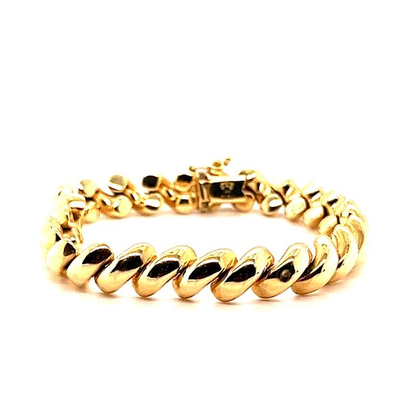 14K Yellow Gold Fancy Link Bracelet