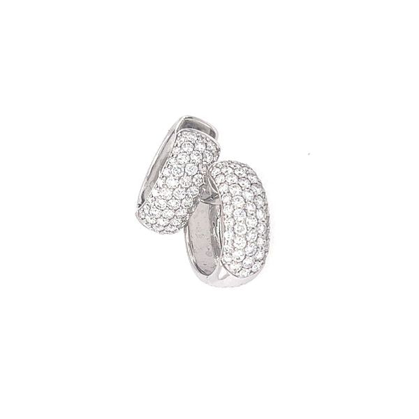 Diamond 2.50ct Pave Huggie Earrings