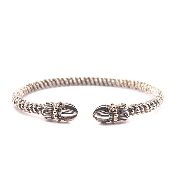 Vahan - 14K Yellow Gold & Sterling Silver Open-Bracelet