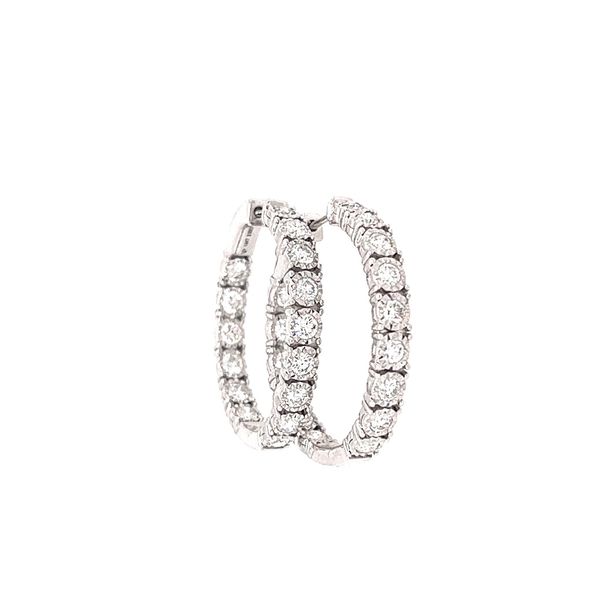 Diamond Huggie Earrings