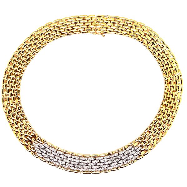Two-Tone Wide Link Necklaces