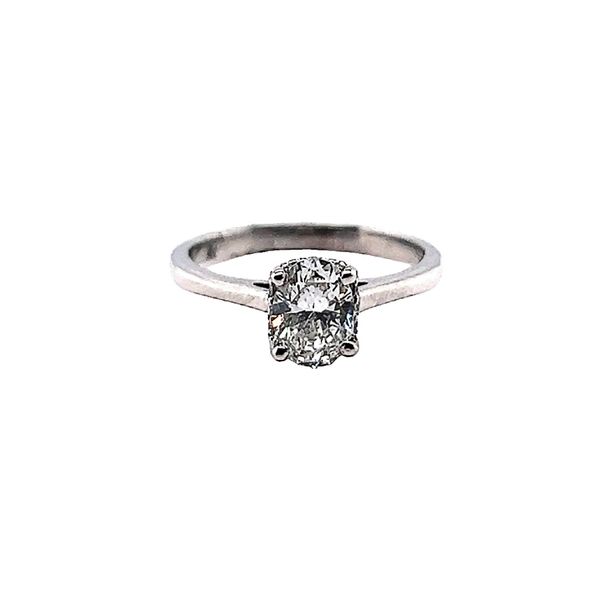 1.00ct Oval Cut Hidden Hido Engagement Ring