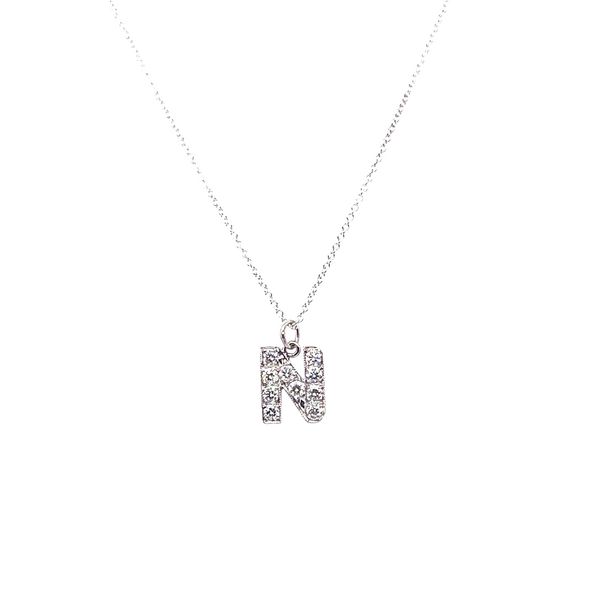 Diamond Initial N Necklace