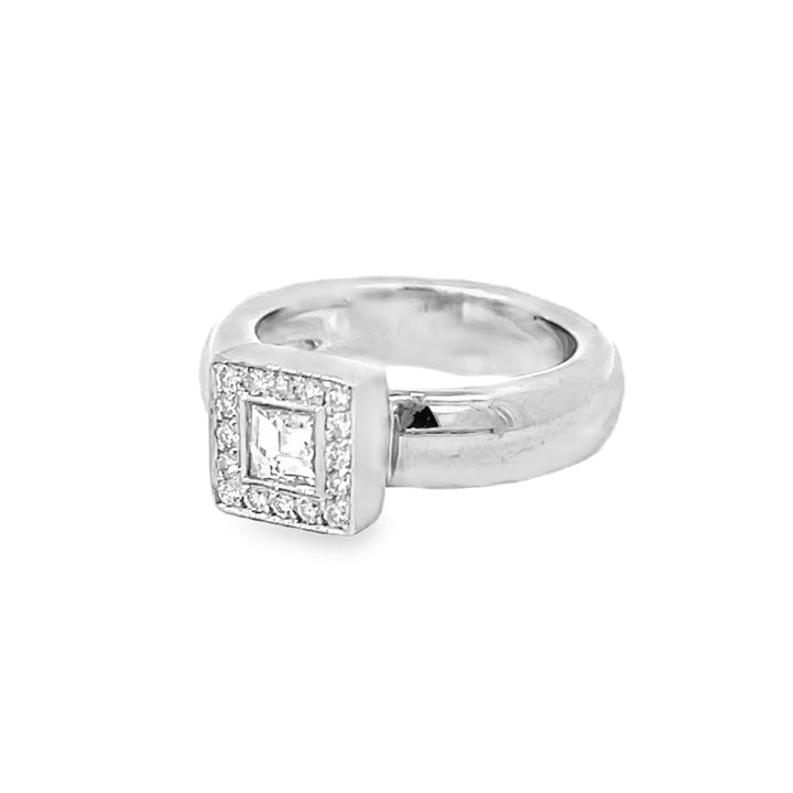 0.49 Carat Natural Round Diamond Ring – Tycoon Halo