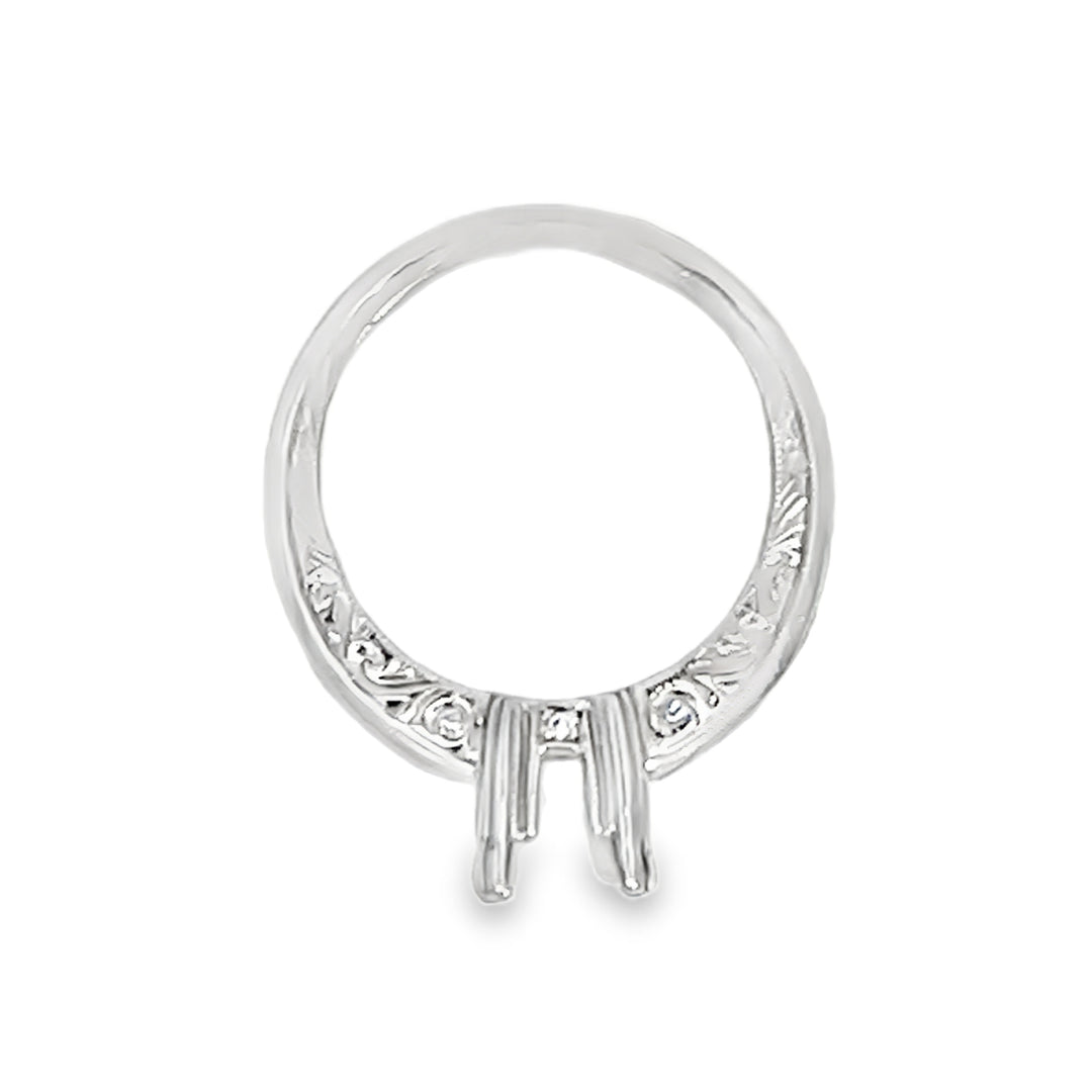 Platinum 0.25ct Diamond Semi Mounting Channel Set