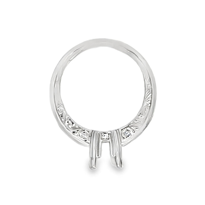 Platinum 0.25ct Diamond Semi Mounting Channel Set