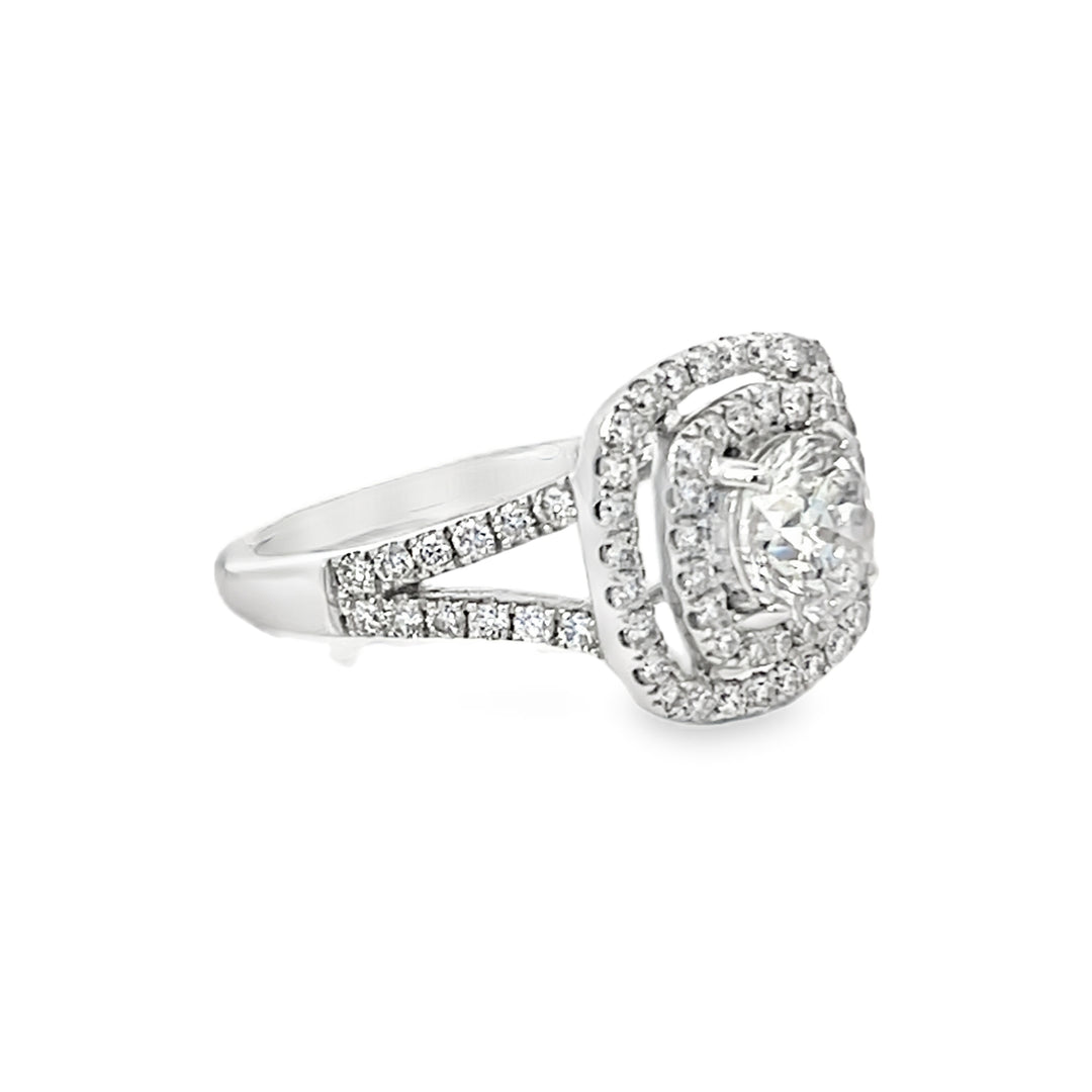 White Gold 1.70ct Round Engagement Ring
