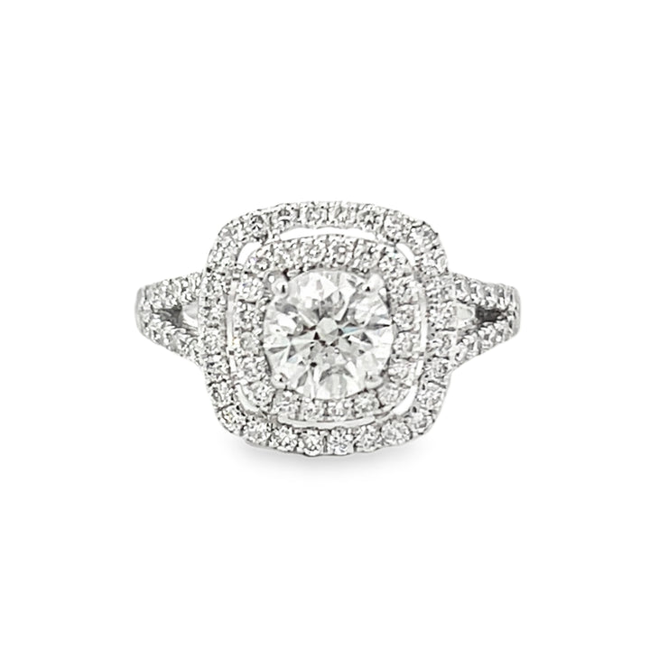 White Gold 1.70ct Round Engagement Ring