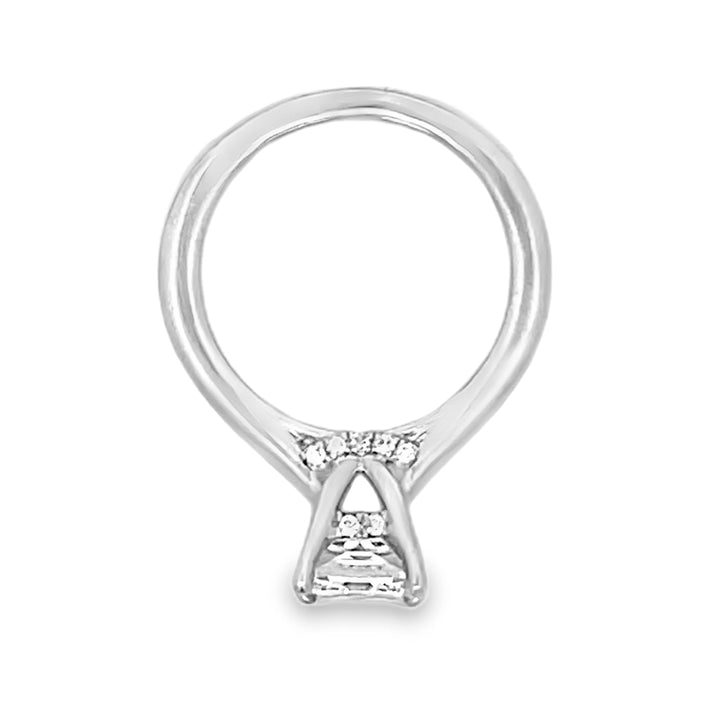 18K White Gold Princess Cut Solitaire Diamond Engagement Ring 1.55ctw