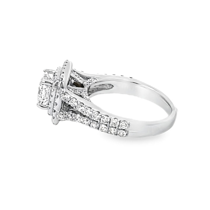 White Gold 0.96 Cart Semi Mounting