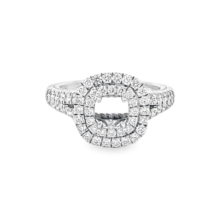 White Gold 1.00 Carat Total Diamond Mounting