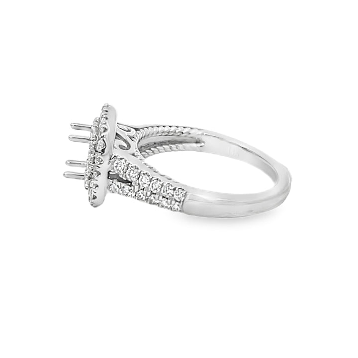 White Gold 1.00 Carat Total Diamond Mounting