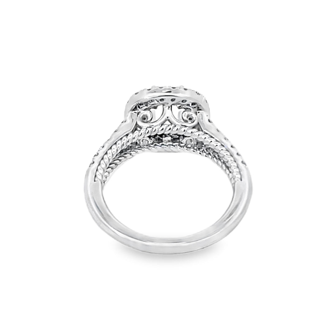 White Gold 1.00 Carat Total Diamond Mounting