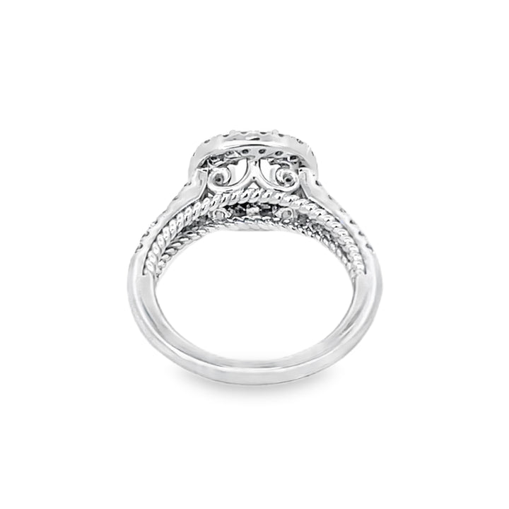 White Gold 1.00 Carat Total Diamond Mounting