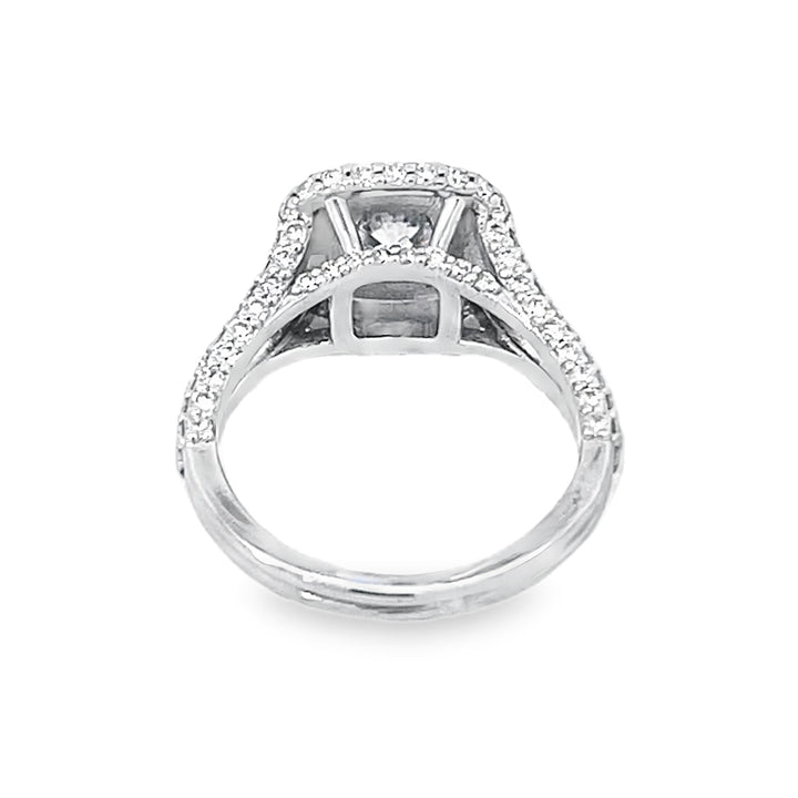 White Gold Double Halo 2.21 Carat Ring