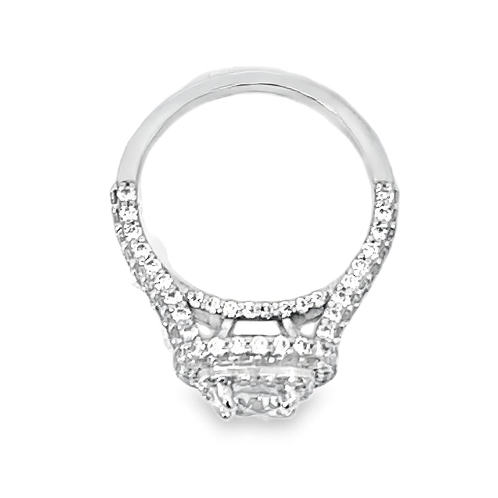 White Gold Double Halo 2.21 Carat Ring