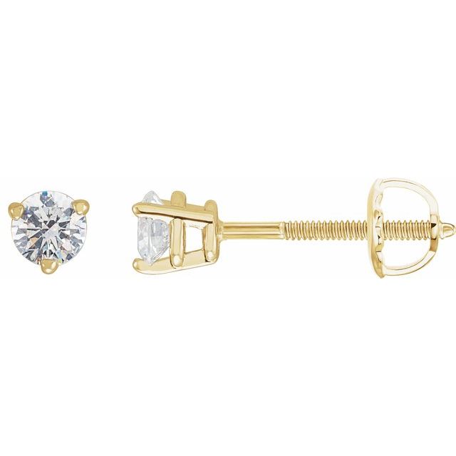 Gold, Platinum & Silver Natural Diamond Earrings - Options Available