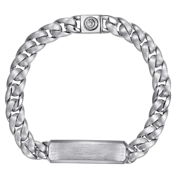 925 Sterling Silver Men's Solid 10mm Cuban Link Chain Bracelet