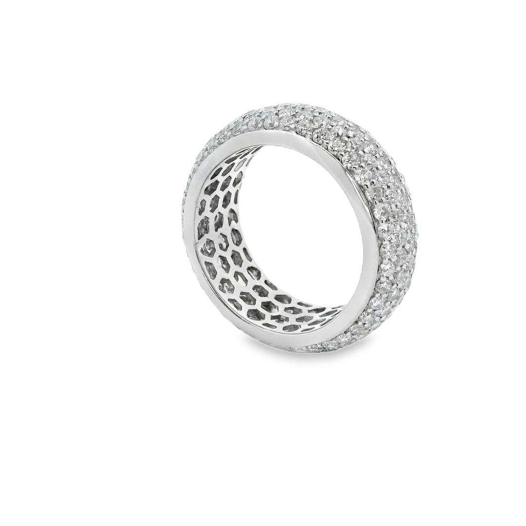 Diamond 5.00ct Pave Eternity Ring