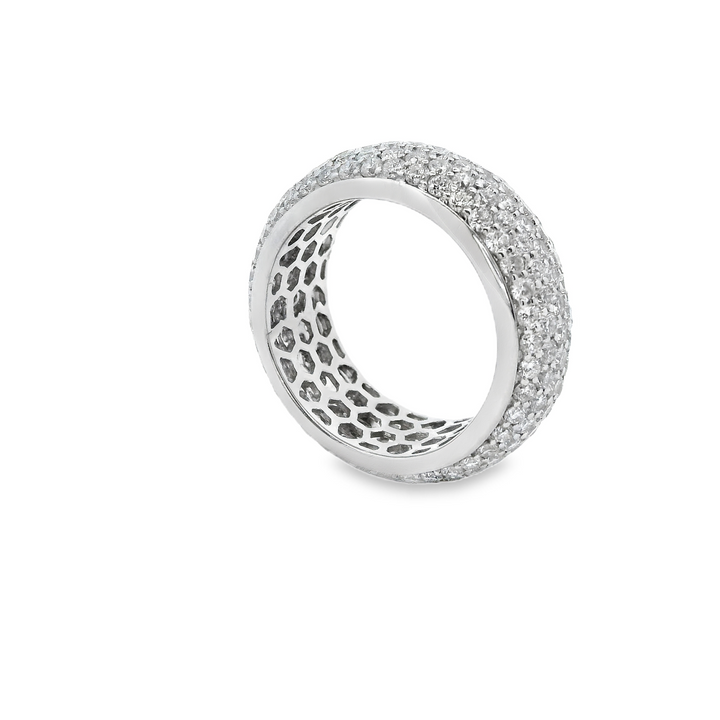 Diamond 5.00ct Pave Eternity Ring
