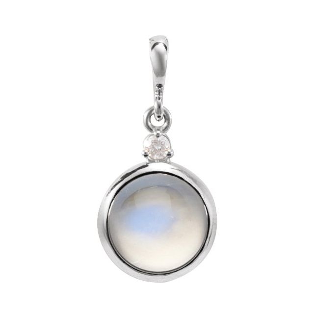 14K Gold Natural Opal and Diamond Pendant - Options Available