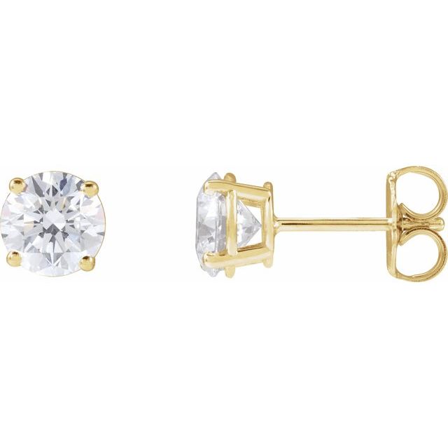 14K Gold Lab-Grown Diamond Stud Earrings - Options Available