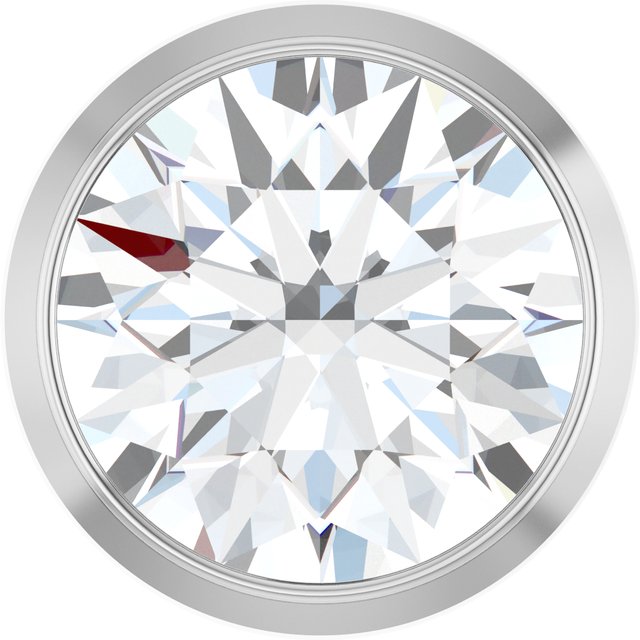 14K Gold & Platinum Diamond Bezel Pendant Slide - Options Available