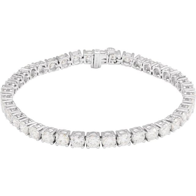 14K Gold Lab-Grown Diamond Line Bracelet - Options Available
