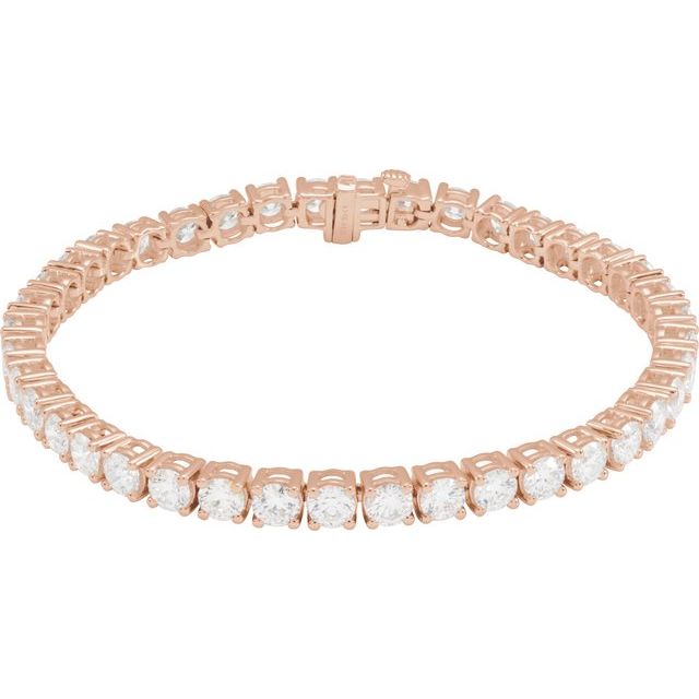 14K Gold Lab-Grown Diamond Line Bracelet - Options Available