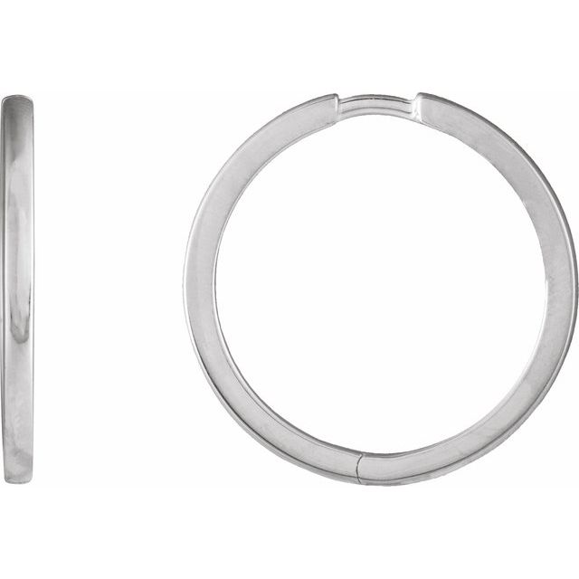 Hinged Hoop Earrings - Multiple Metal Options Available