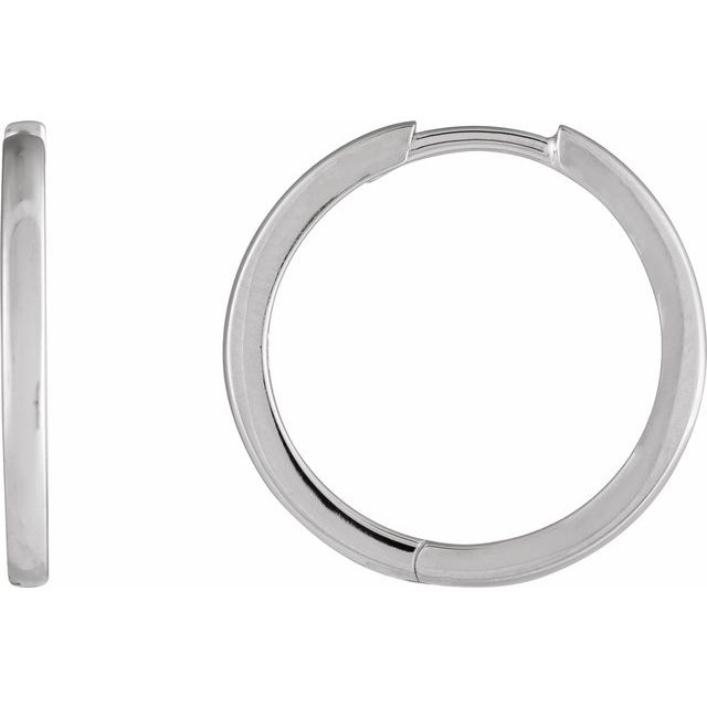 Hinged Hoop Earrings - Multiple Metal Options Available