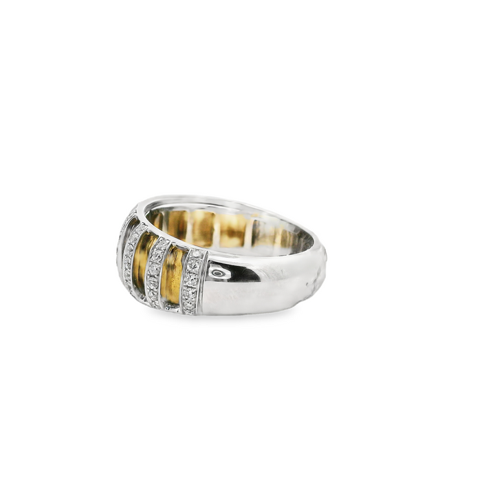 Two Tone Diamond .39ct Fashion Ring