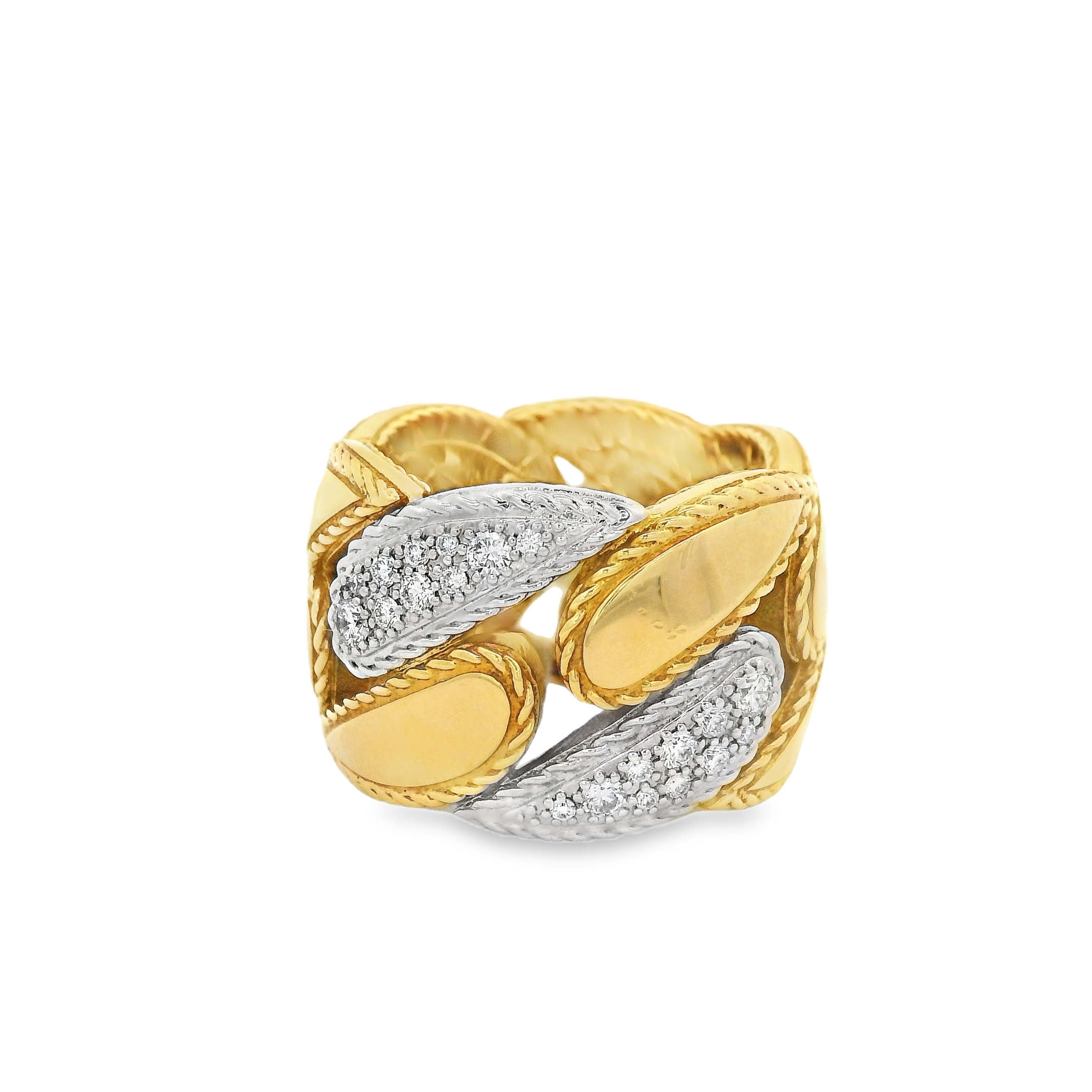 Two Tone Diamond .27ct Fashion Ring